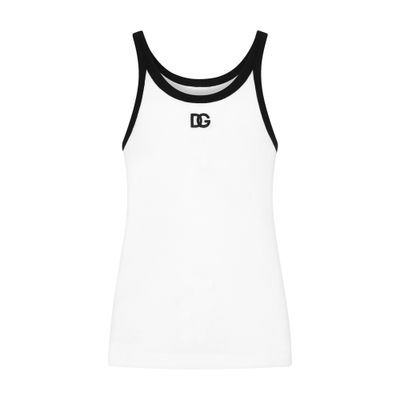 Dolce & Gabbana Fine-rib cotton singlet