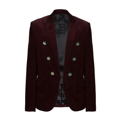 Balmain 6 button velvet jacket