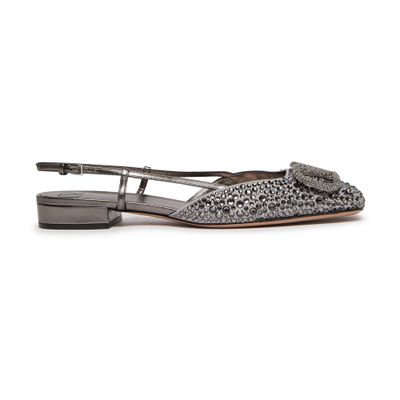 VALENTINO GARAVANI Vlogo signature rhinestone slingback