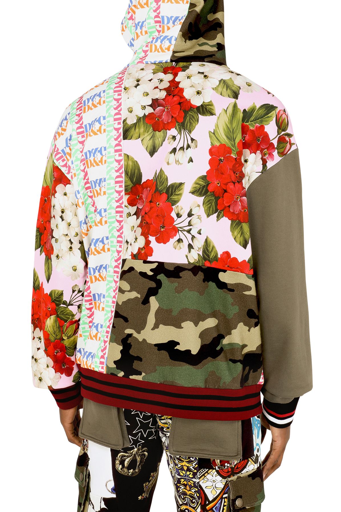 Dolce & Gabbana Cotton patchwork hoodie