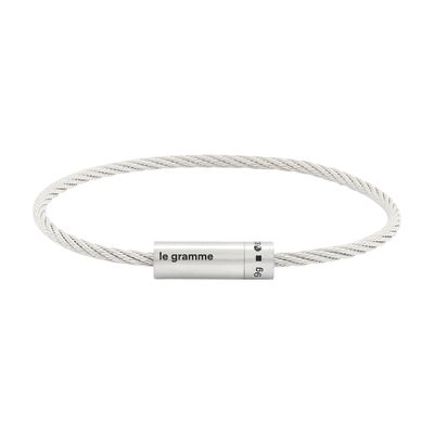  Brushed Sterling silver cable bracelet 9g