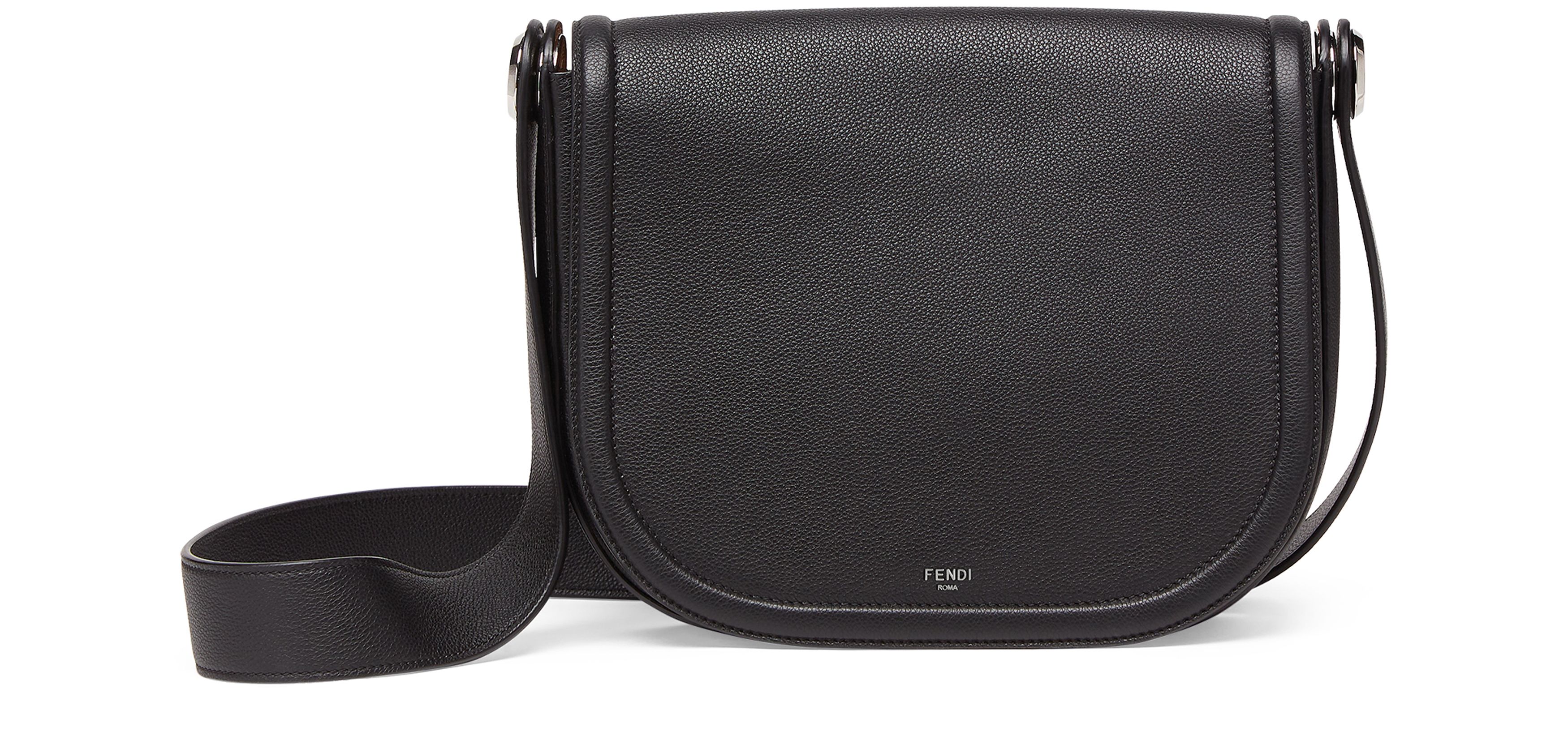 FENDI Fendi Roma Leather Chiodo Messenger