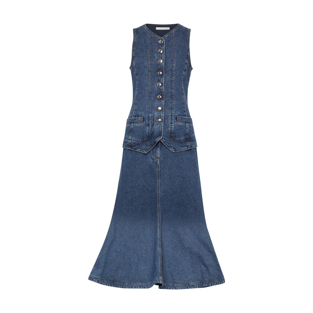 Chloé Denim long dress