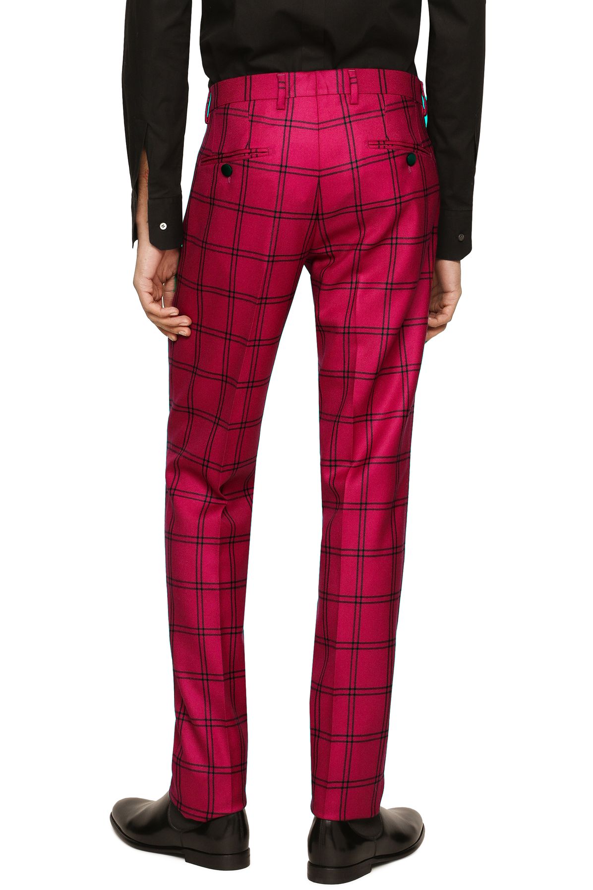 Dolce & Gabbana Check wool pants