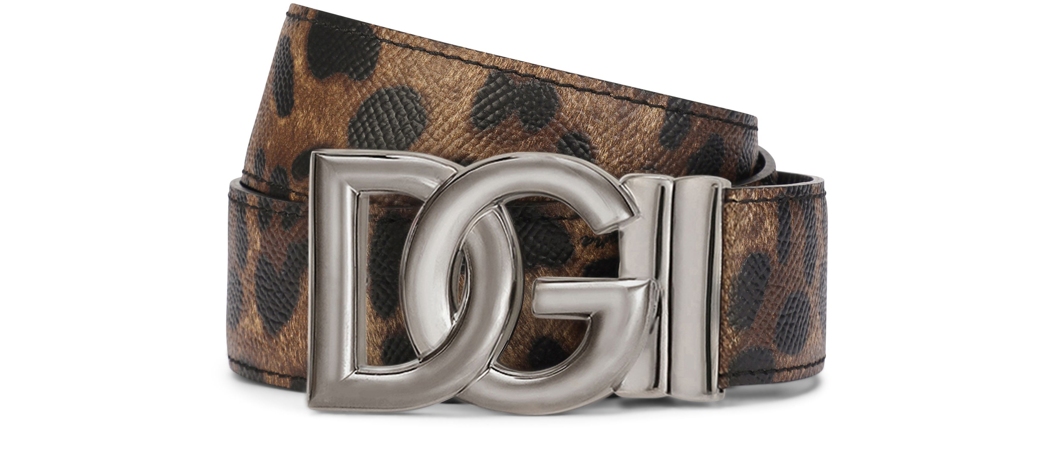 Dolce & Gabbana Reversible camouflage-print calfskin belt