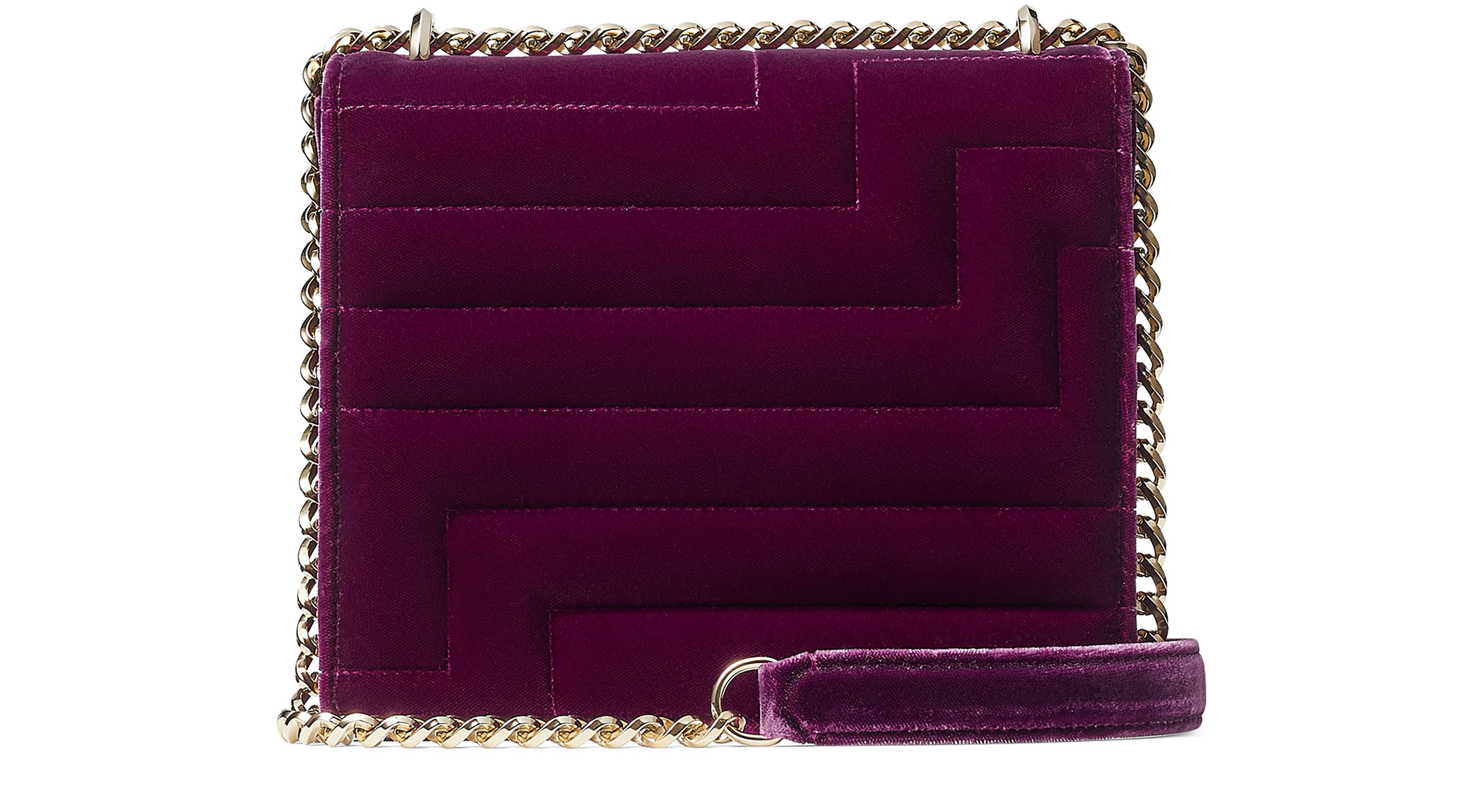 Jimmy Choo Avenue Quad velvet bag