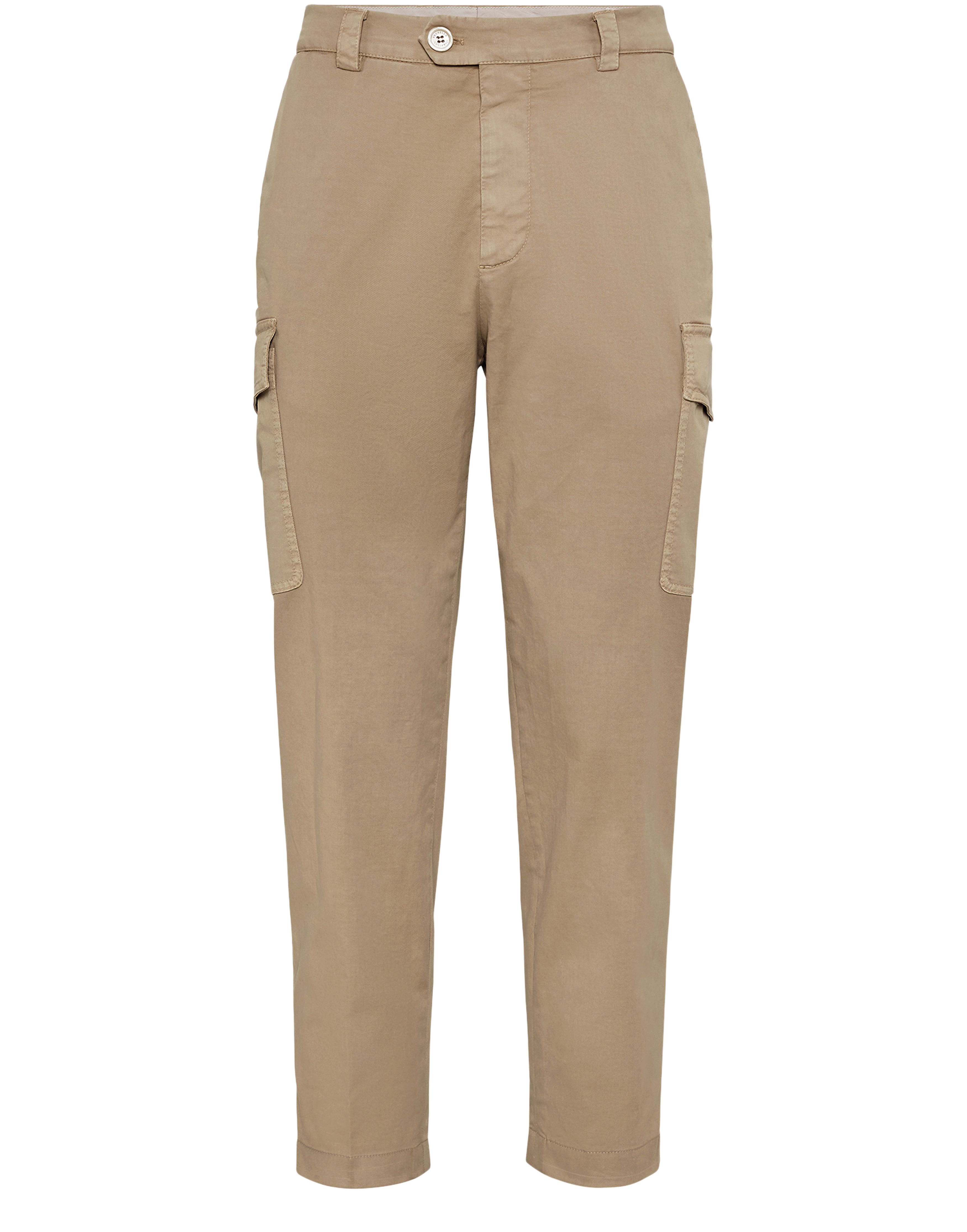 Brunello Cucinelli Piece-dyed gabardine pants