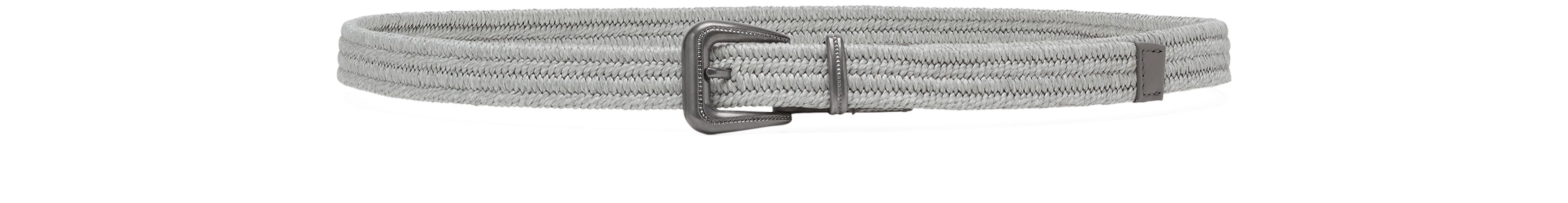 Brunello Cucinelli Braided linen belt