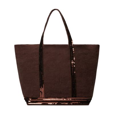  Linen M cabas tote