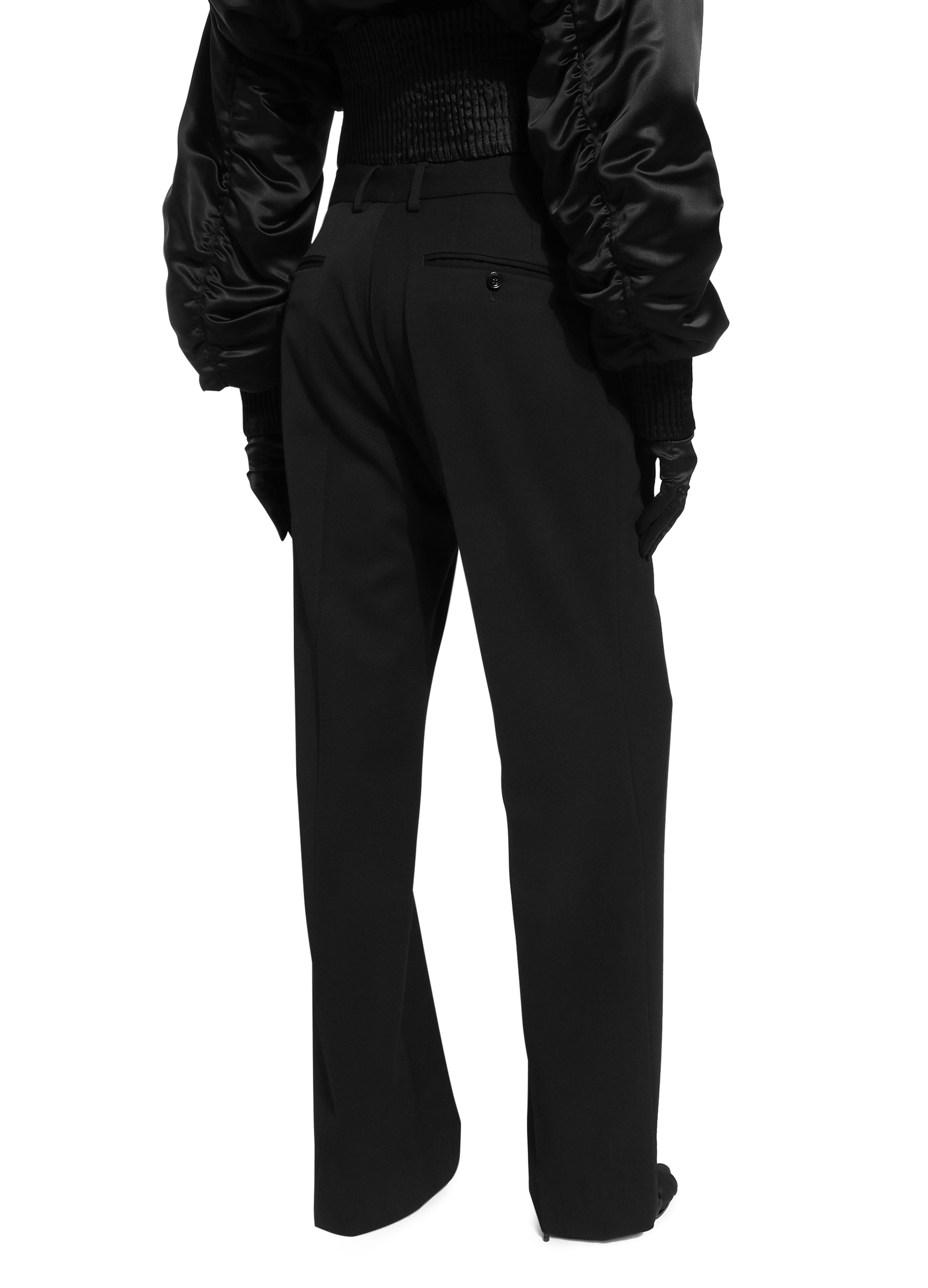 Dolce & Gabbana Flare Pants In Wool Canvas