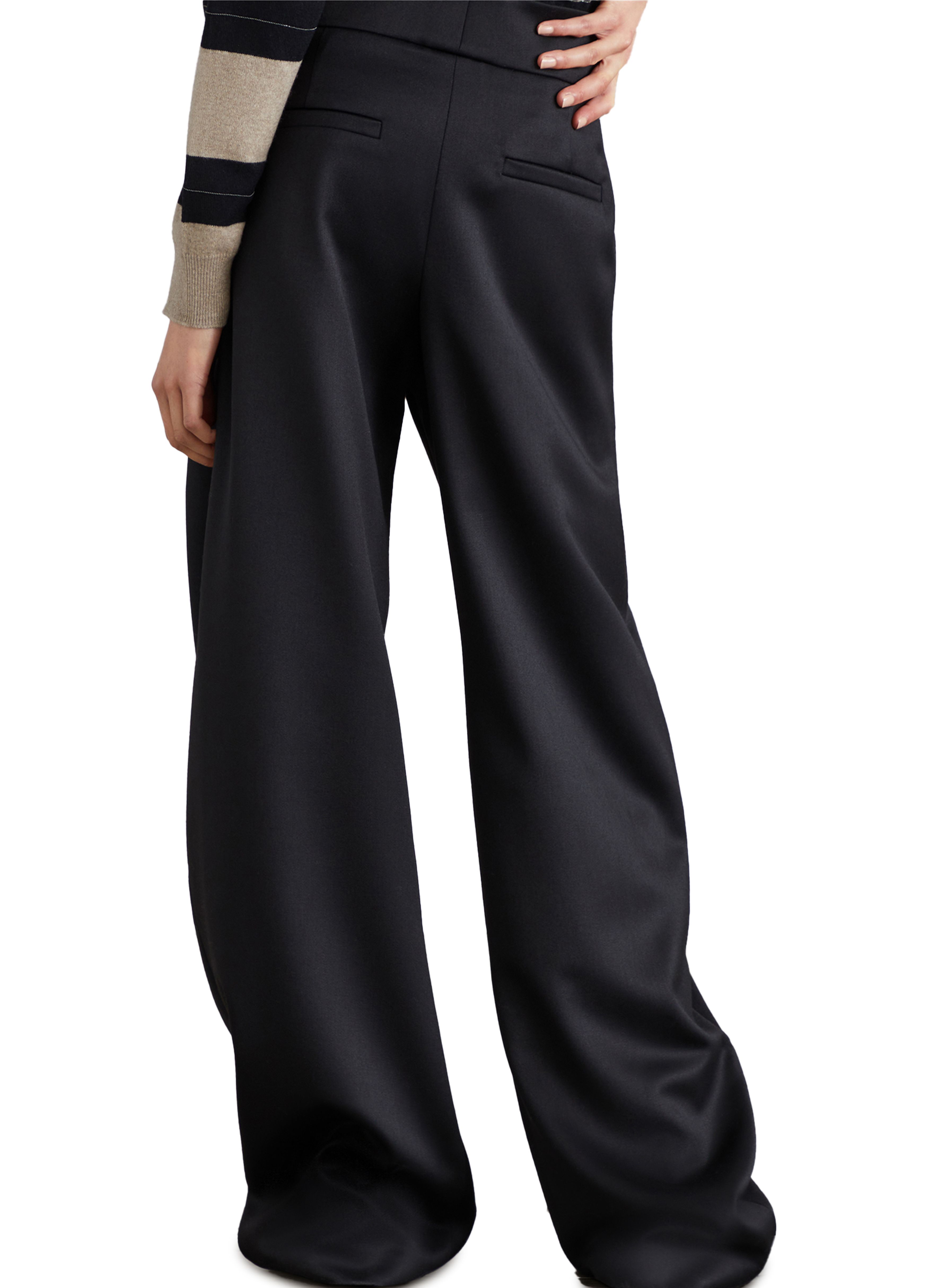 Brunello Cucinelli Loose Tailored trousers with monili