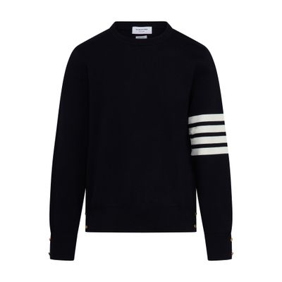 Thom Browne Milano Stitch Cotton 4-Bar Pull