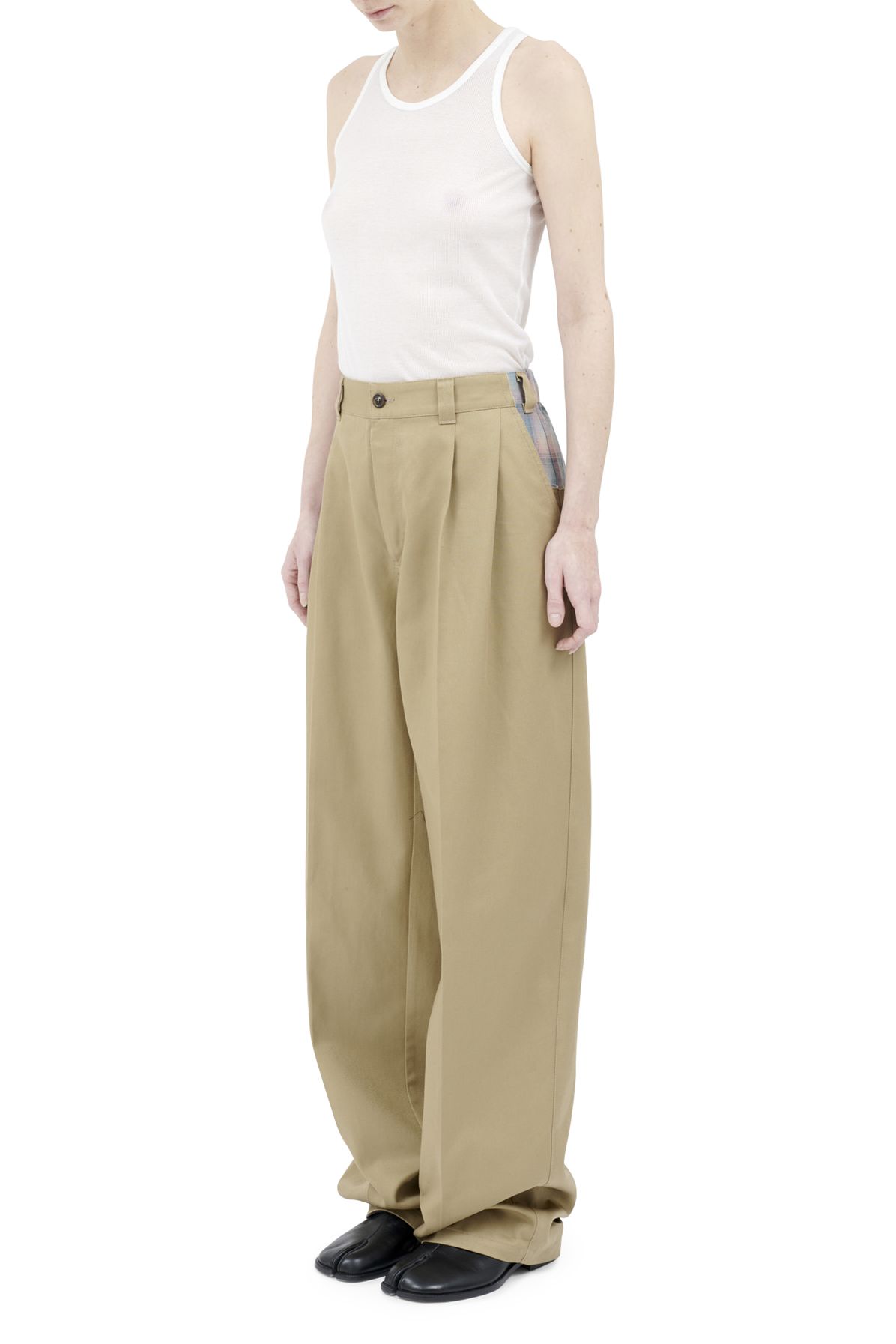 Maison Margiela Pendleton yoke trousers