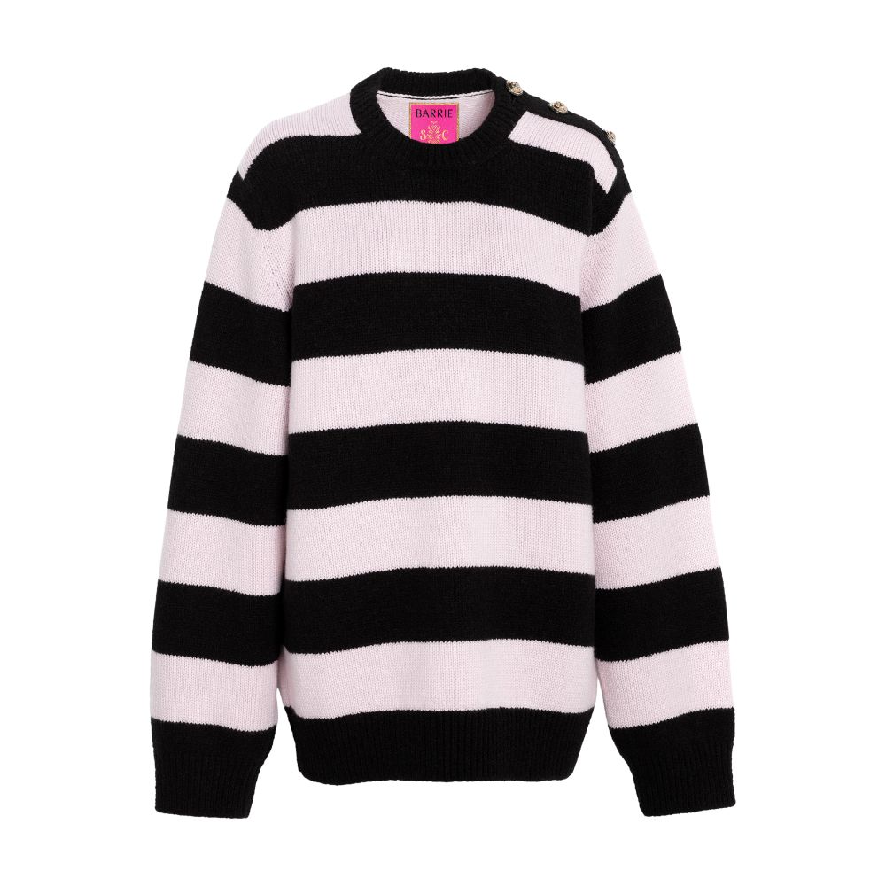 Barrie Striped cashmere jumper