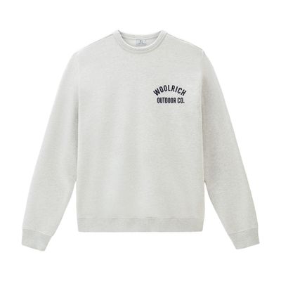 Woolrich Crewneck Sweatshirt in Pure Cotton