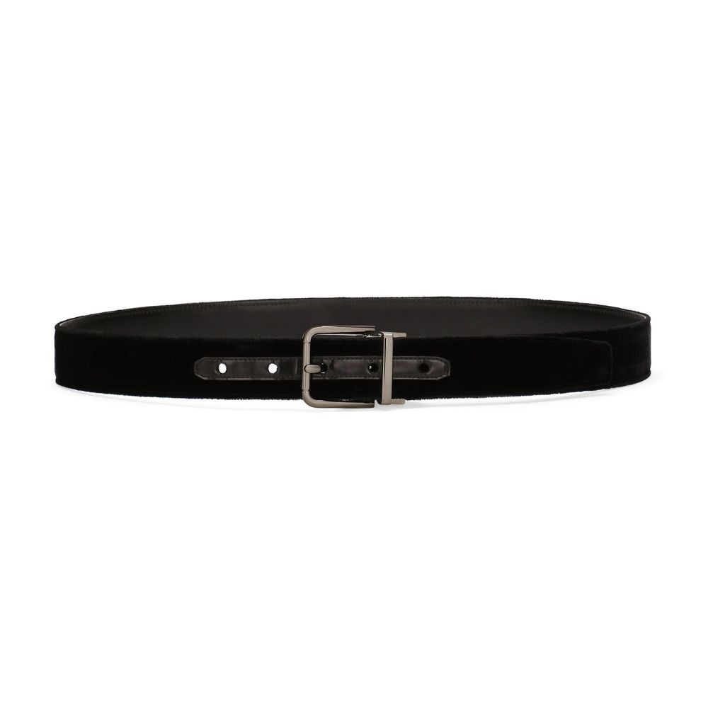 Dolce & Gabbana Cotton velvet belt