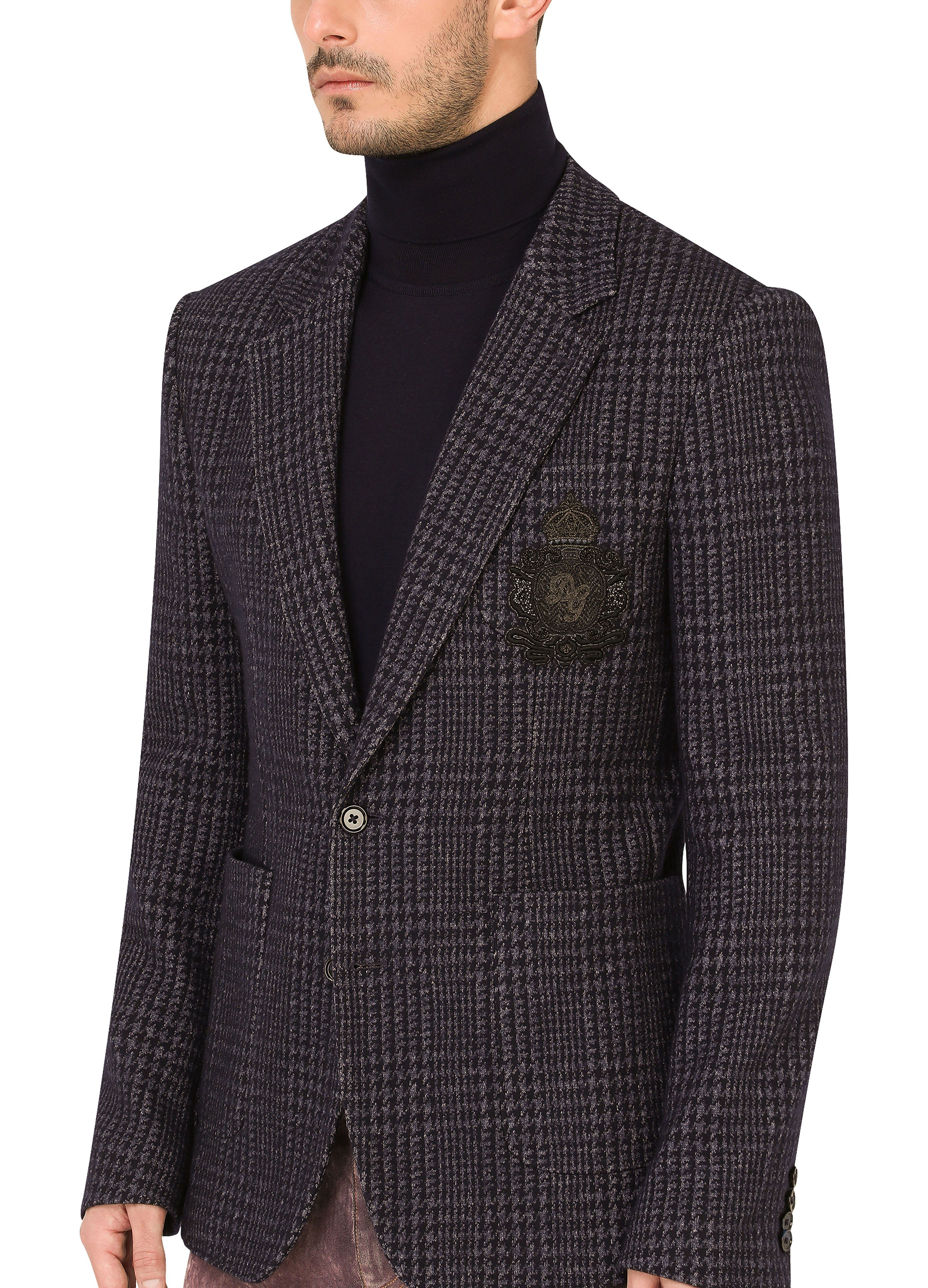 Dolce & Gabbana Check jersey Portofino jacket