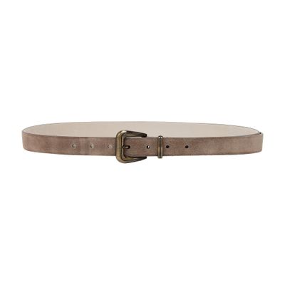 Brunello Cucinelli Suede calfskin belt