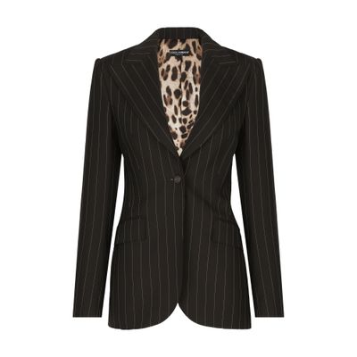 Dolce & Gabbana Pinstripe wool Turlington jacket