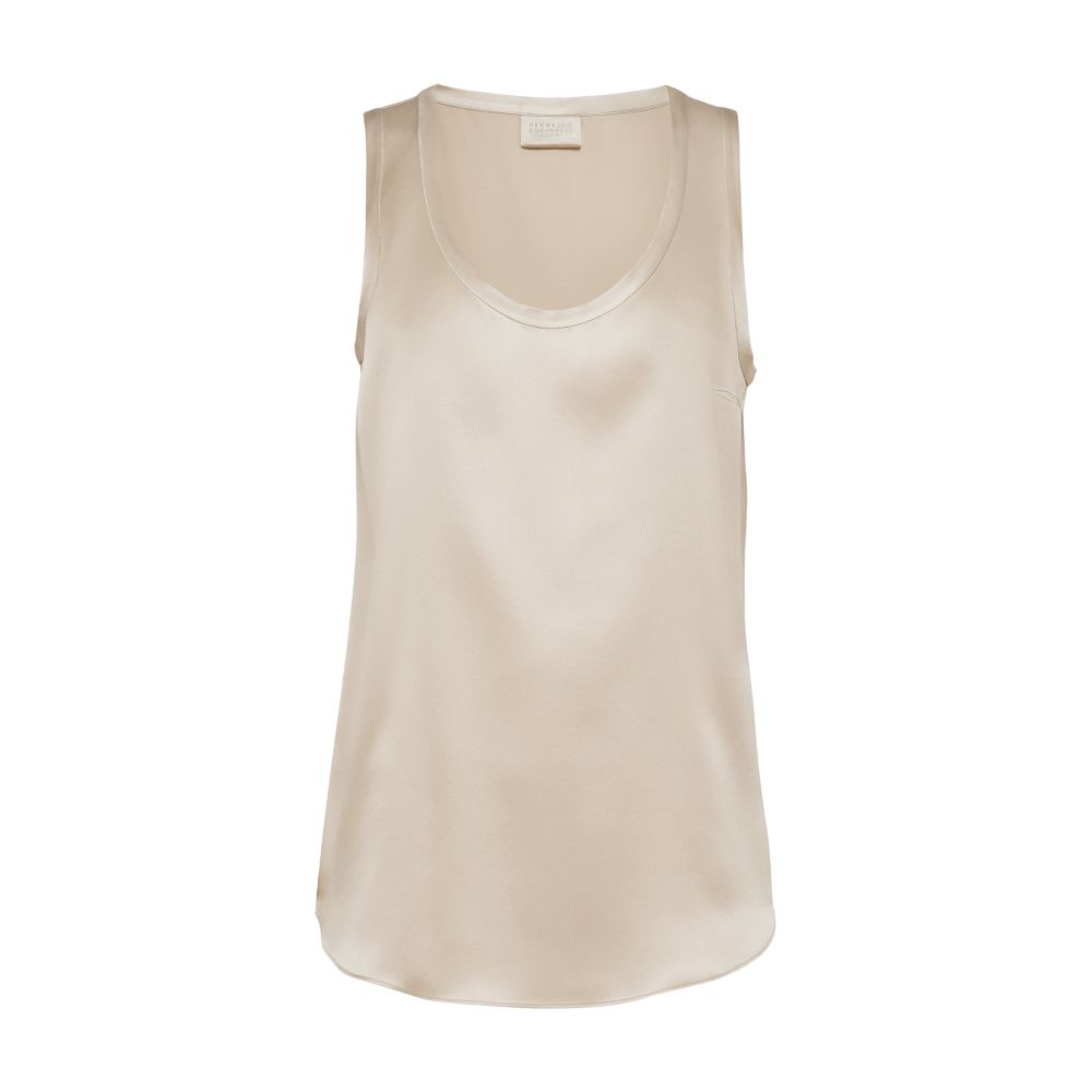 Brunello Cucinelli Satin top