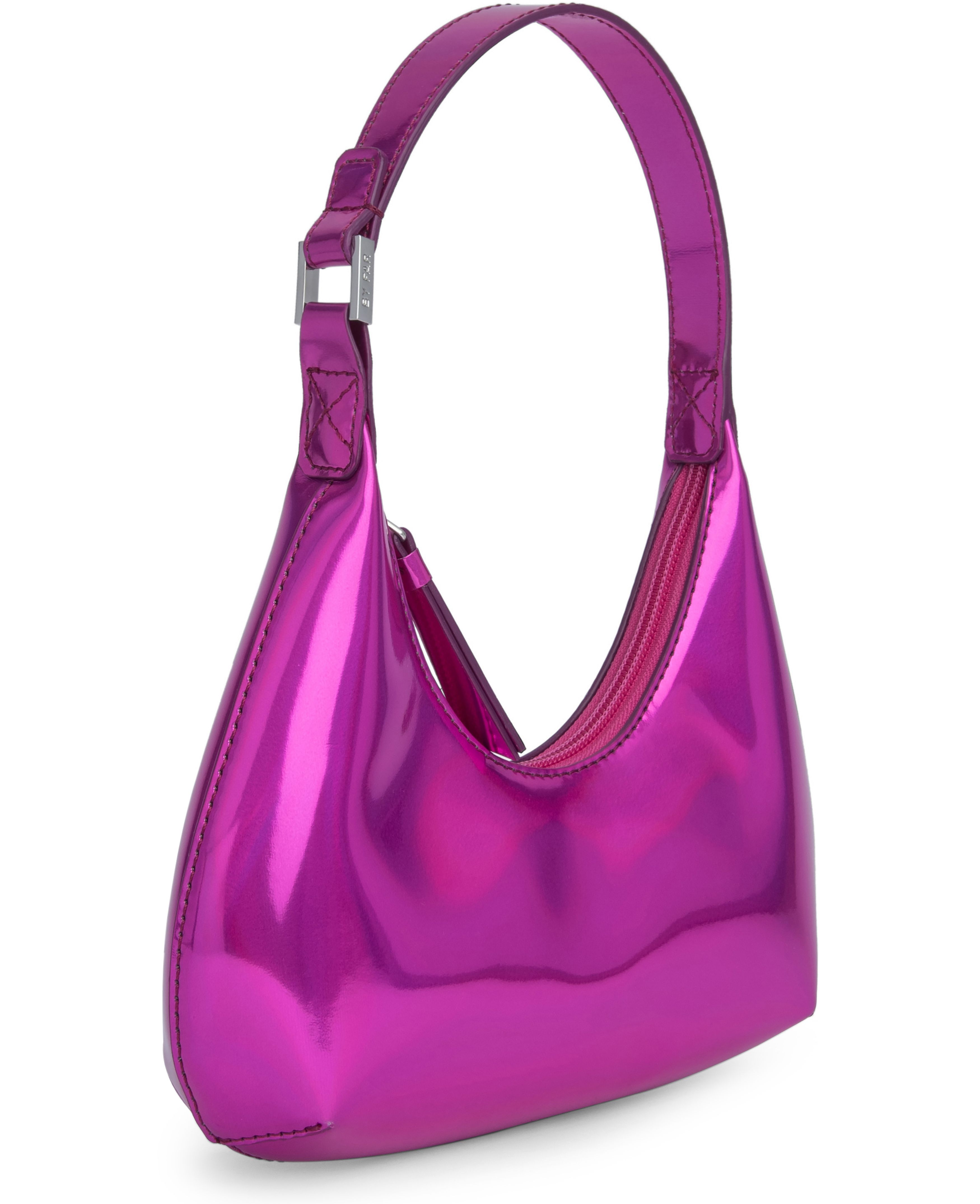 BY FAR Baby Amber Iridescent Lac Shoulder Bag