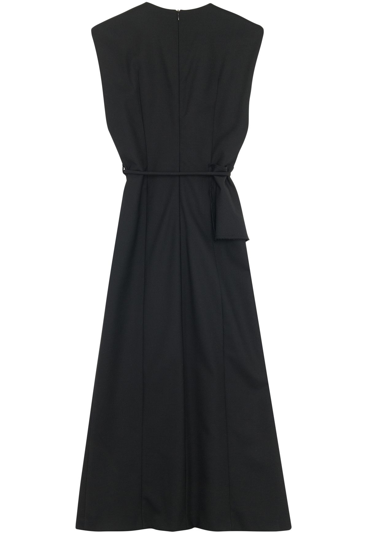  Pleated Side Long Dress