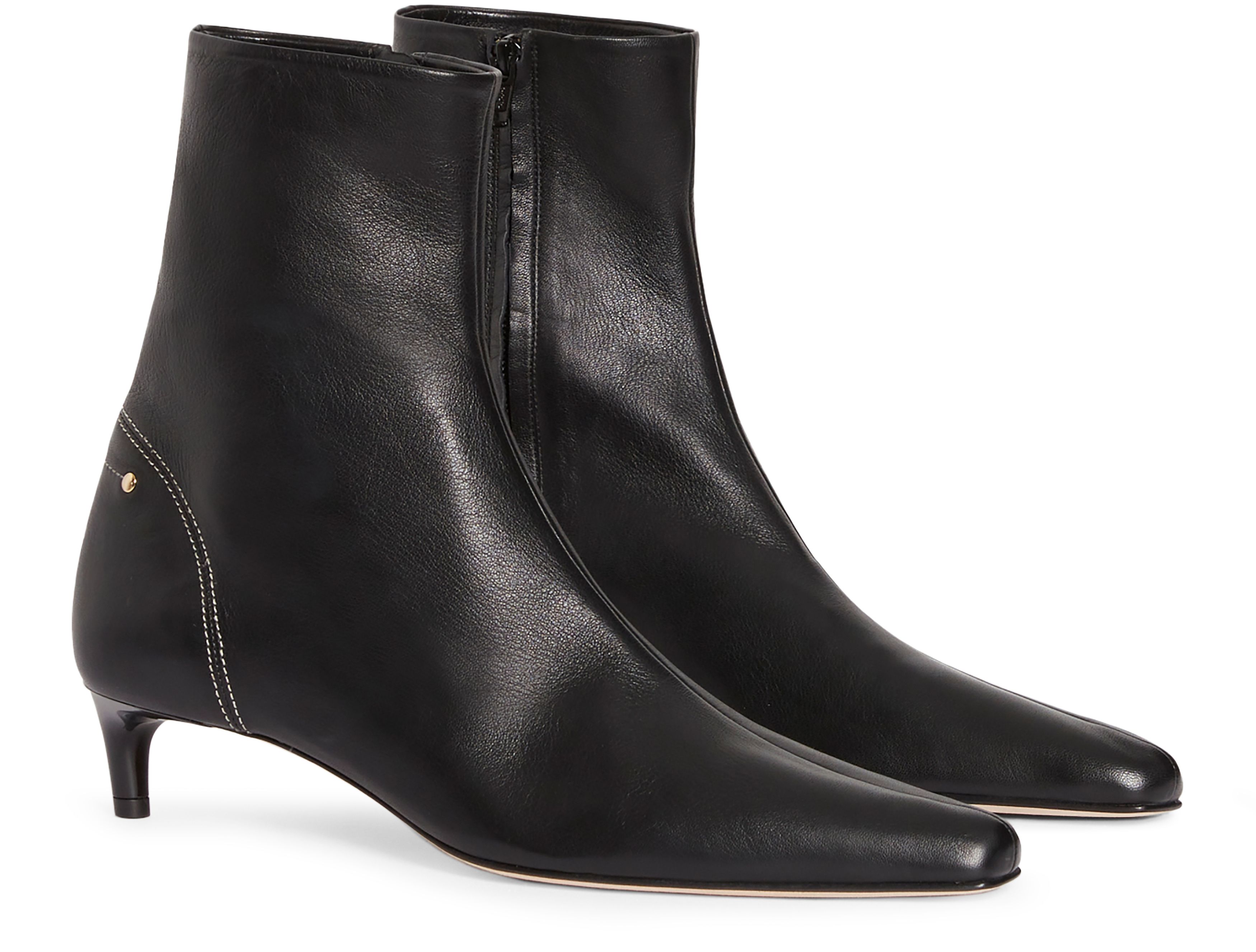  Daily leather ankle boots