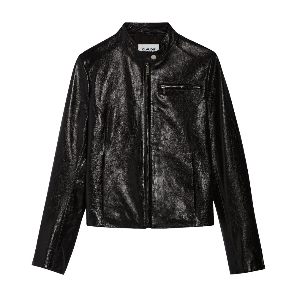  Leather biker jacket