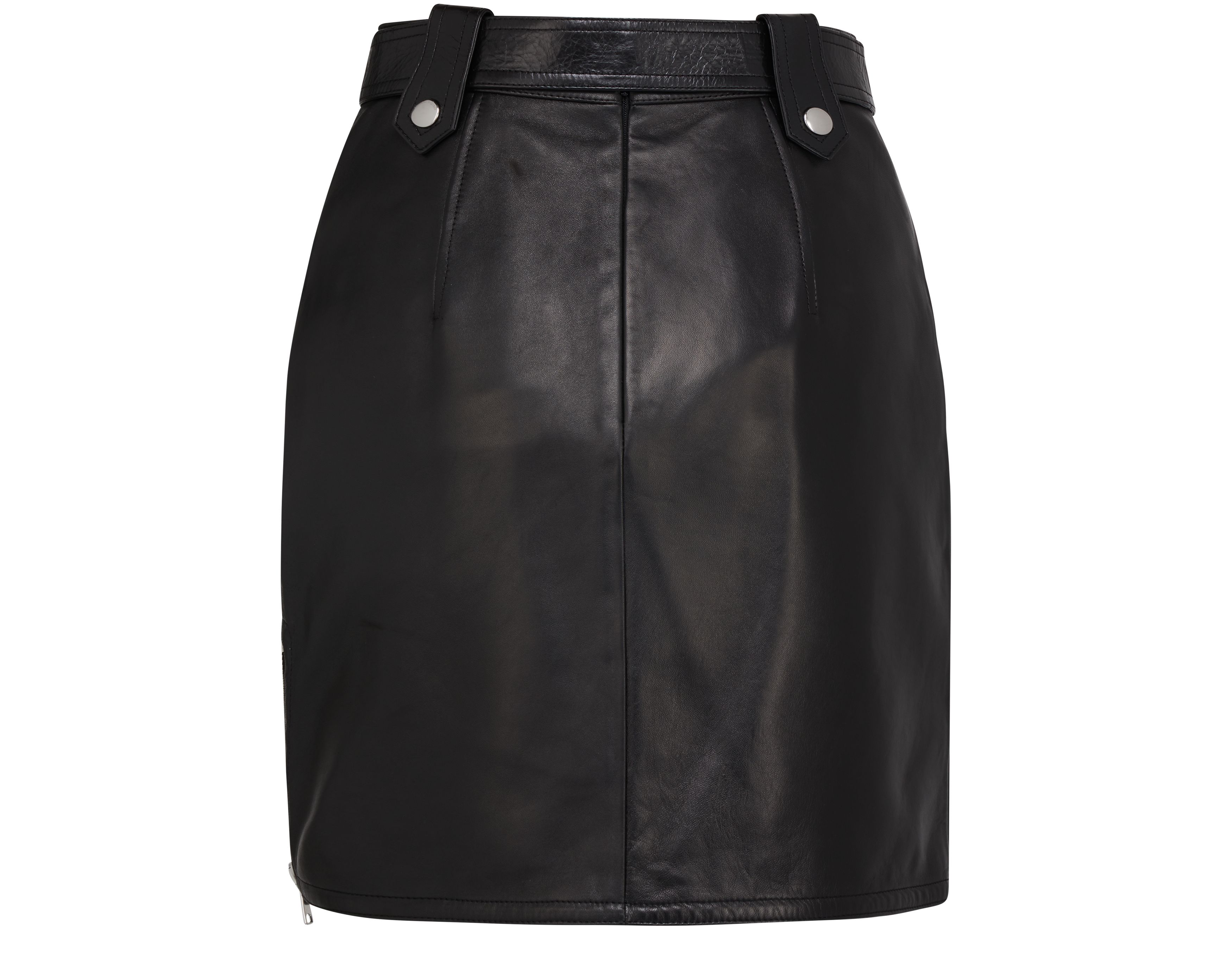 Alexander McQueen Leather Mini Skirt