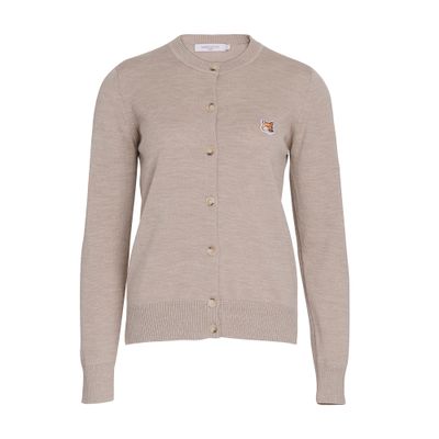 Maison Kitsuné Fox head patch cardigan