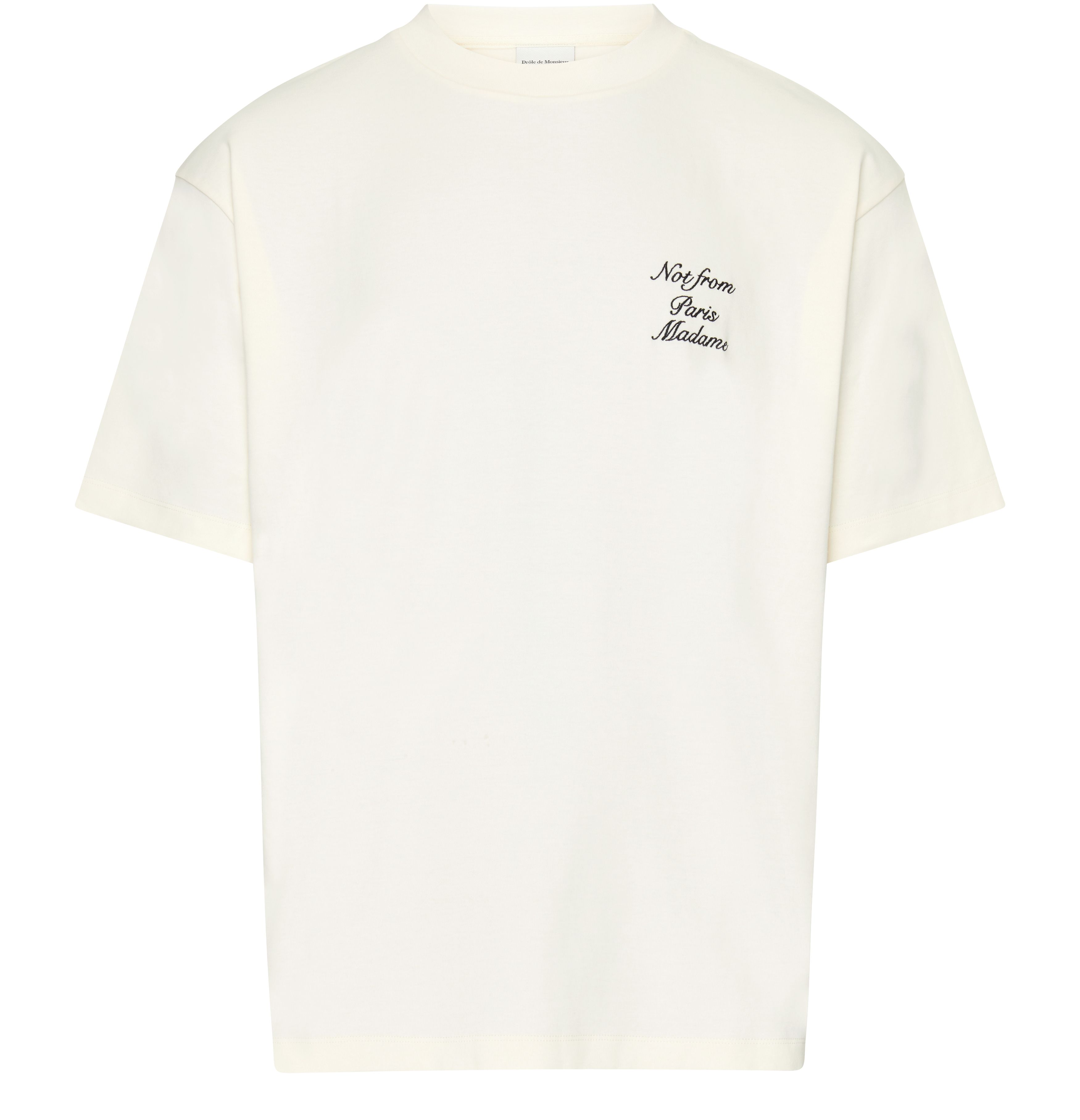 Drôle de Monsieur Cursive slogan t-shirt