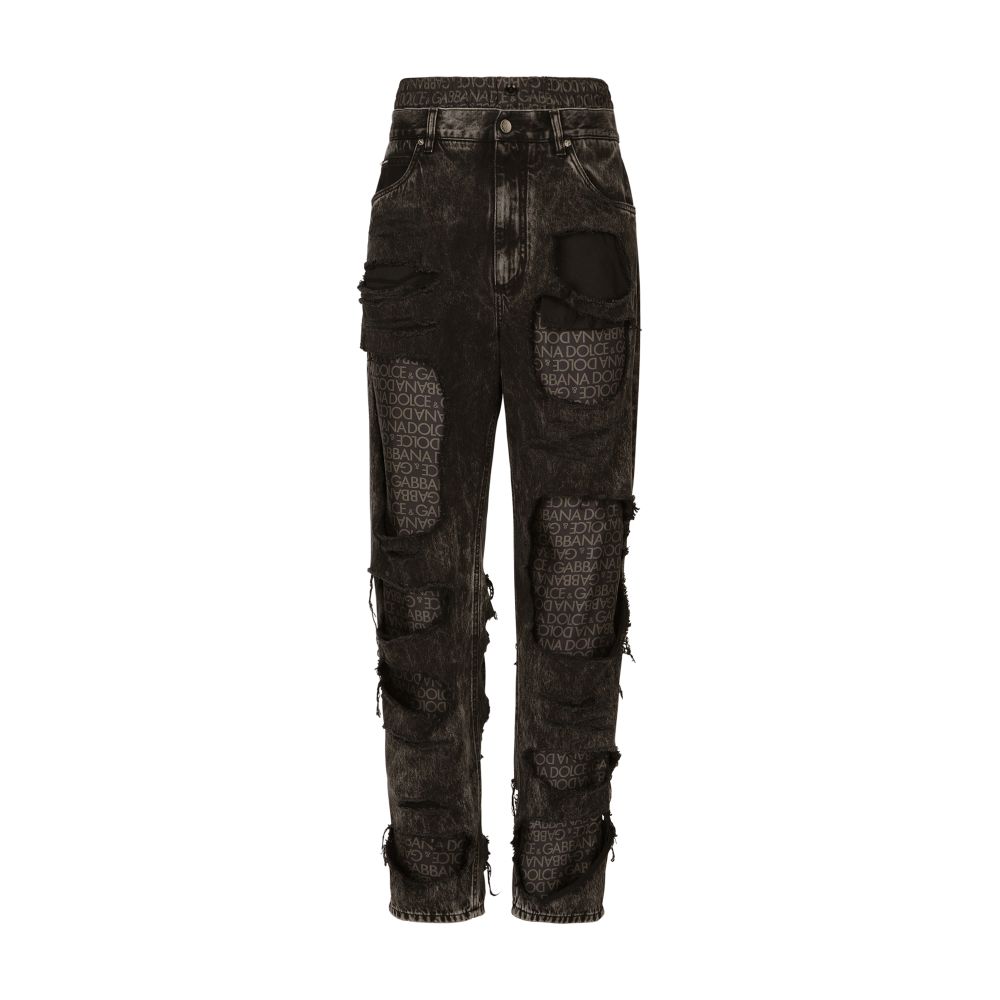 Dolce & Gabbana Straight Leg Jeans With Silk Lining