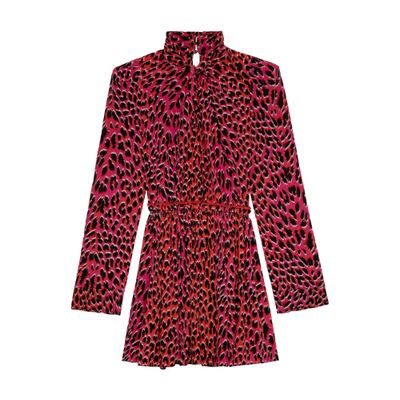 Zadig & Voltaire Ryde Leopard Silk Dress