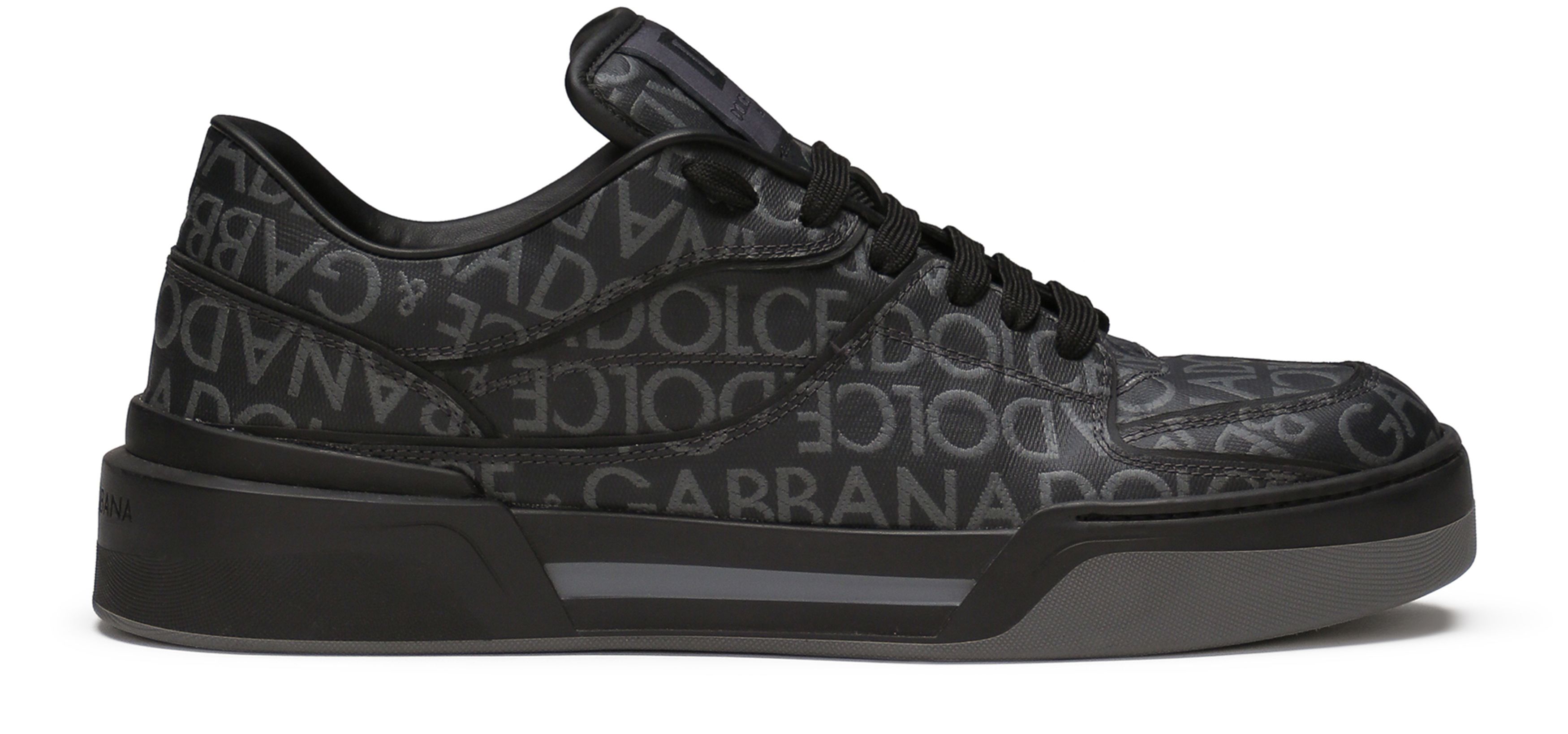 Dolce & Gabbana New Roma Sneaker In Coated Jacquard