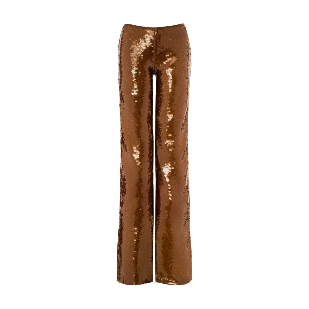 Alberta Ferretti Sequin flare trousers