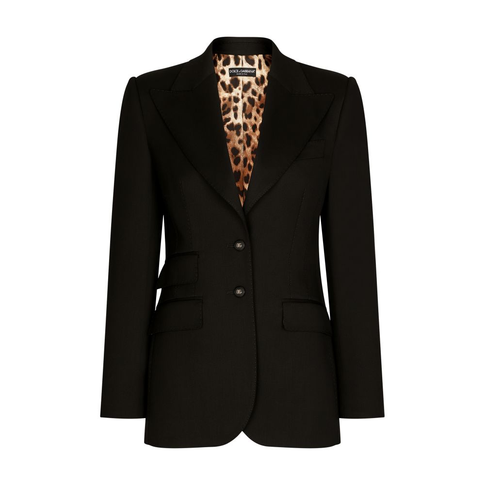 Dolce & Gabbana Gabardine Turlington jacket with top-stitching