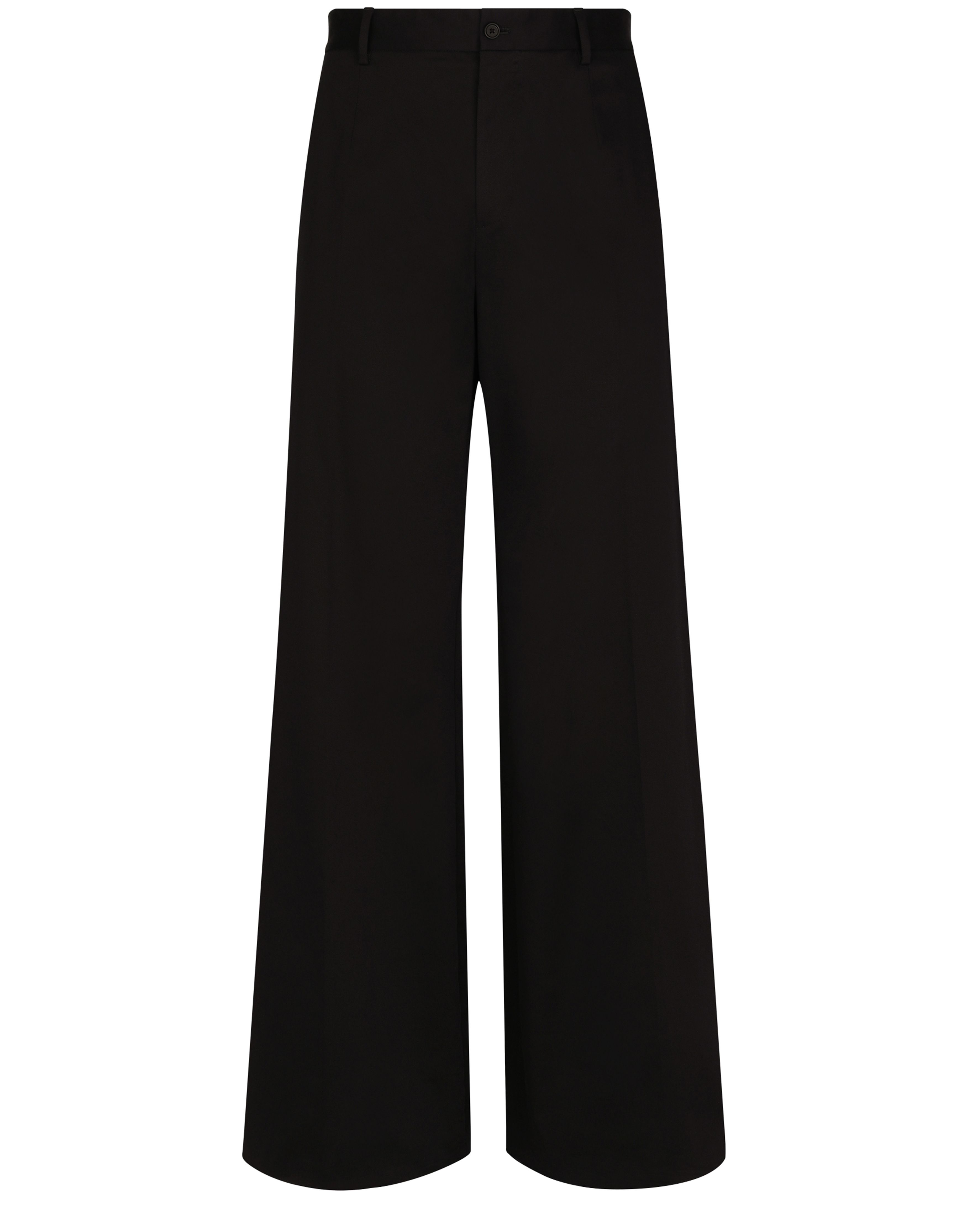 Dolce & Gabbana Wide-leg stretch cotton pants