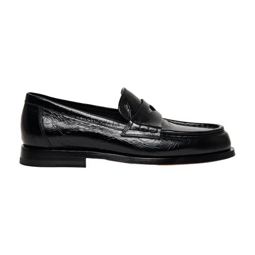 Santoni Leather penny loafers