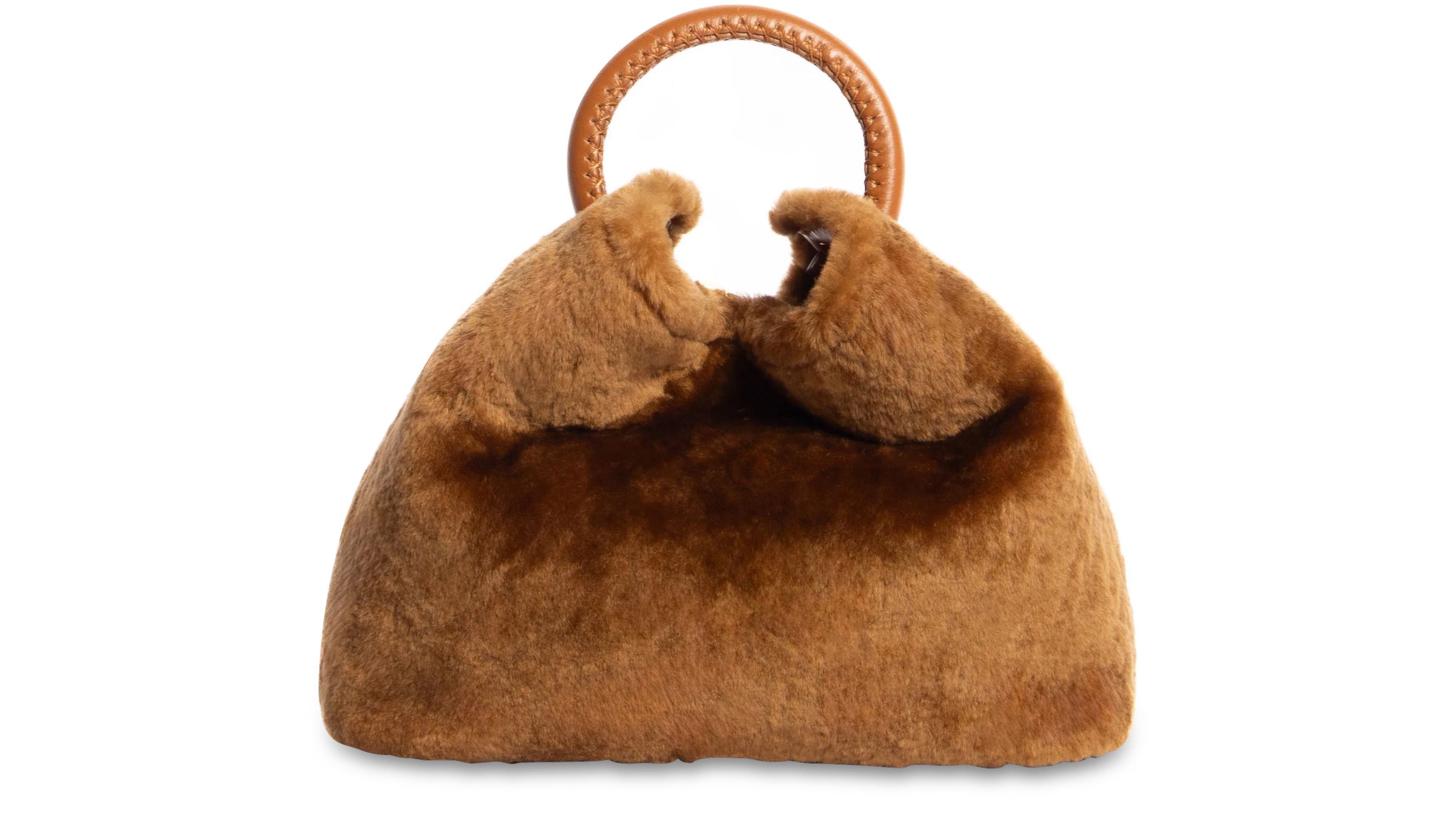 Elleme Baozi medium shearling/leather bag