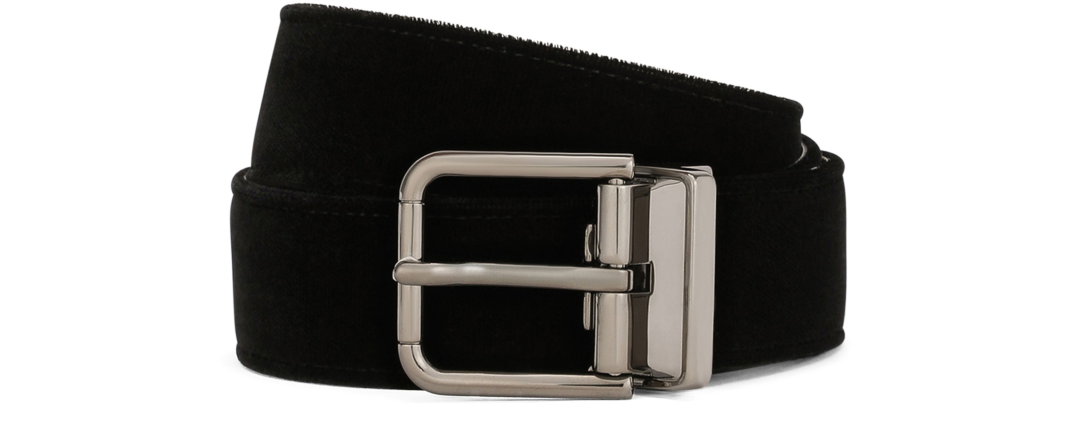 Dolce & Gabbana Cotton velvet belt