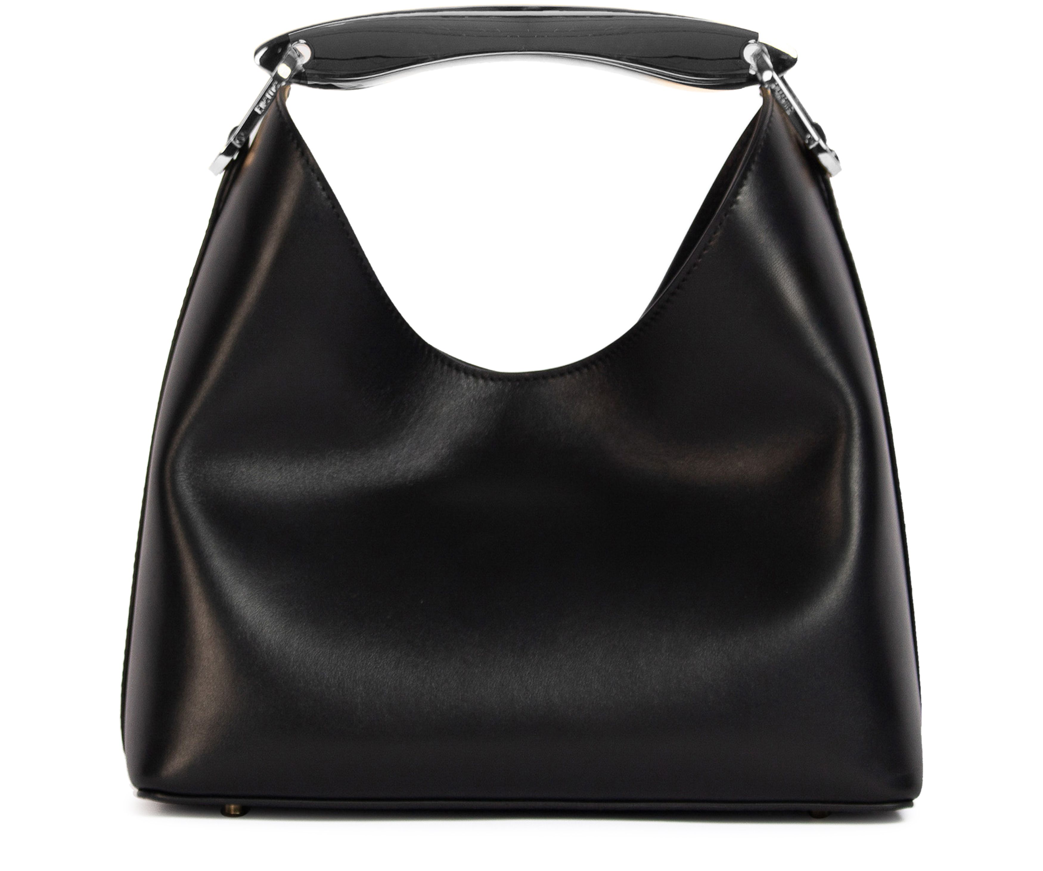 Elleme Boomerang leather bag with silver hardware