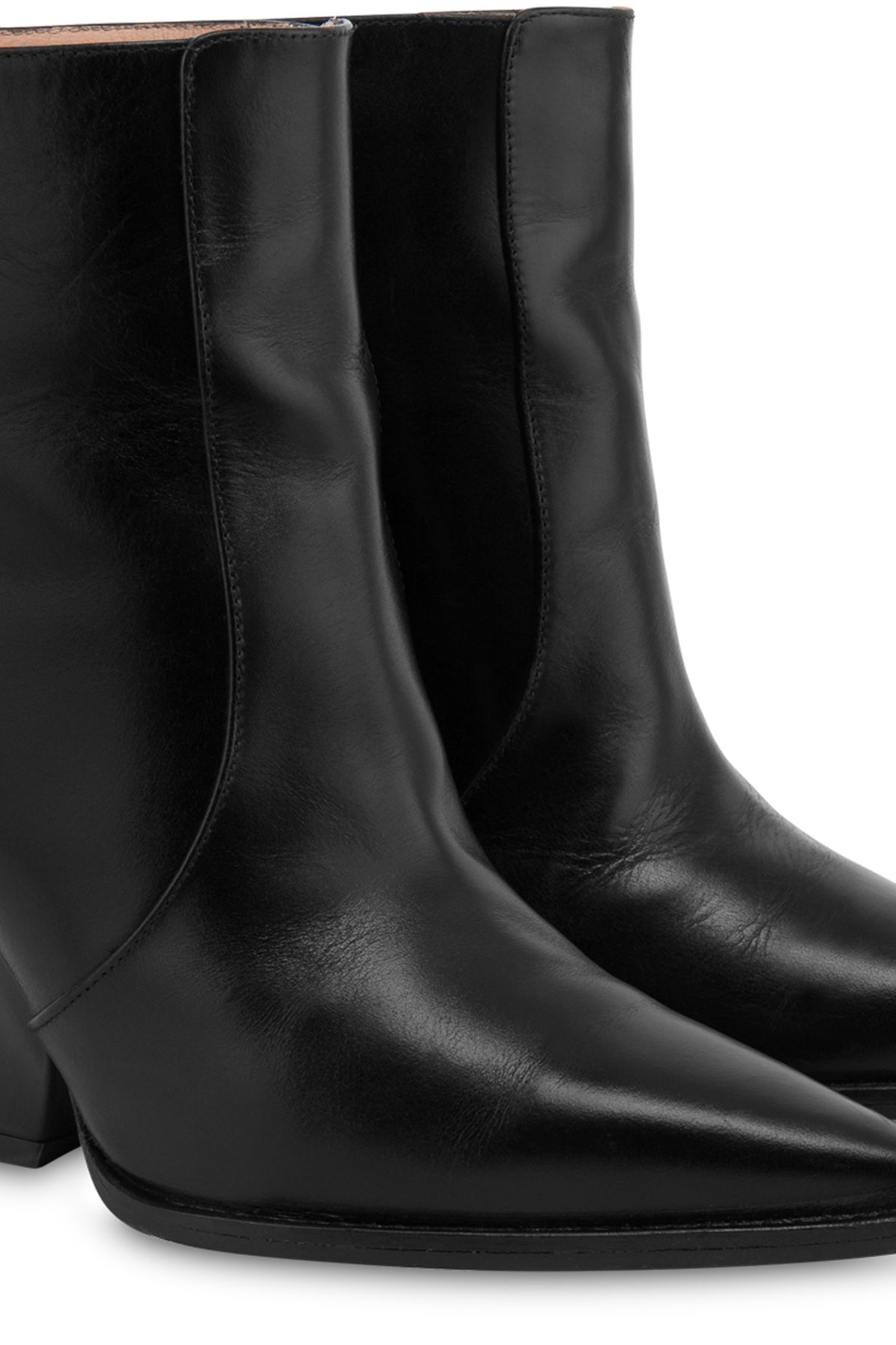 Alberta Ferretti Walking calf leather ankle boots