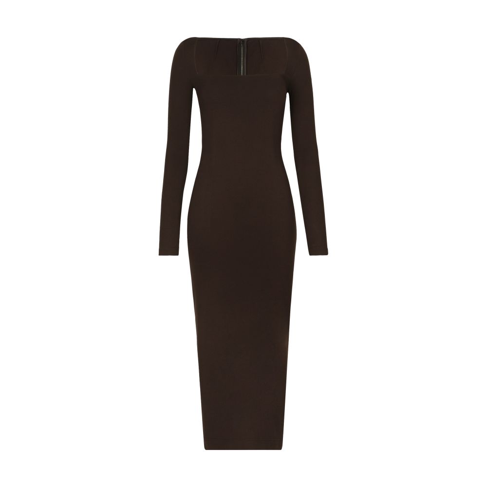 Dolce & Gabbana Technical jersey calf-length dress