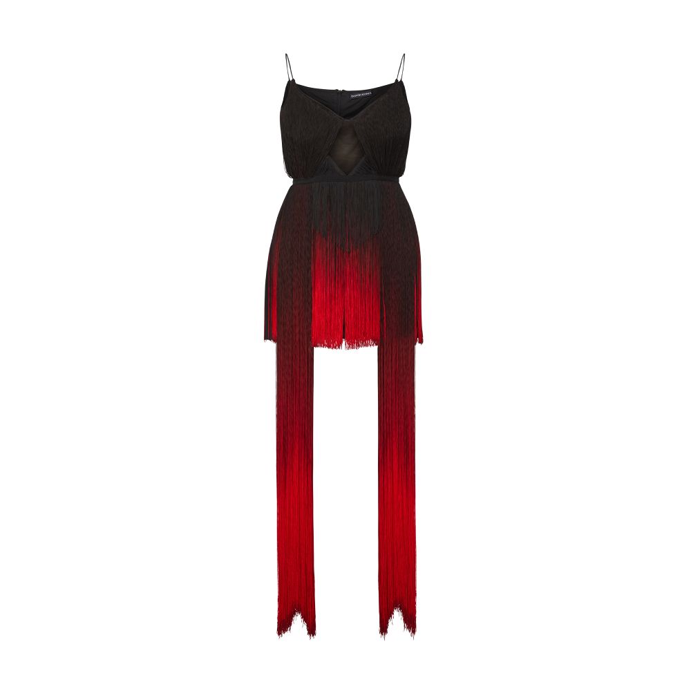 David Koma Gradient mini cami dress