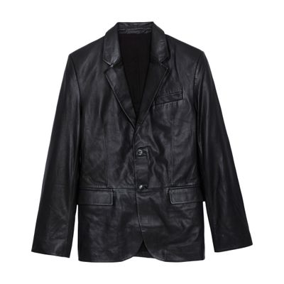 Zadig & Voltaire Valfried Leather Blazer