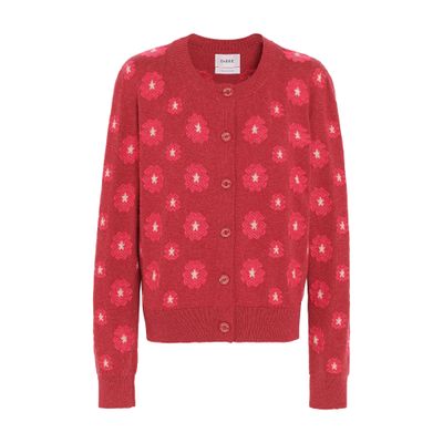 Barrie Poppy cashmere and cotton cardigan