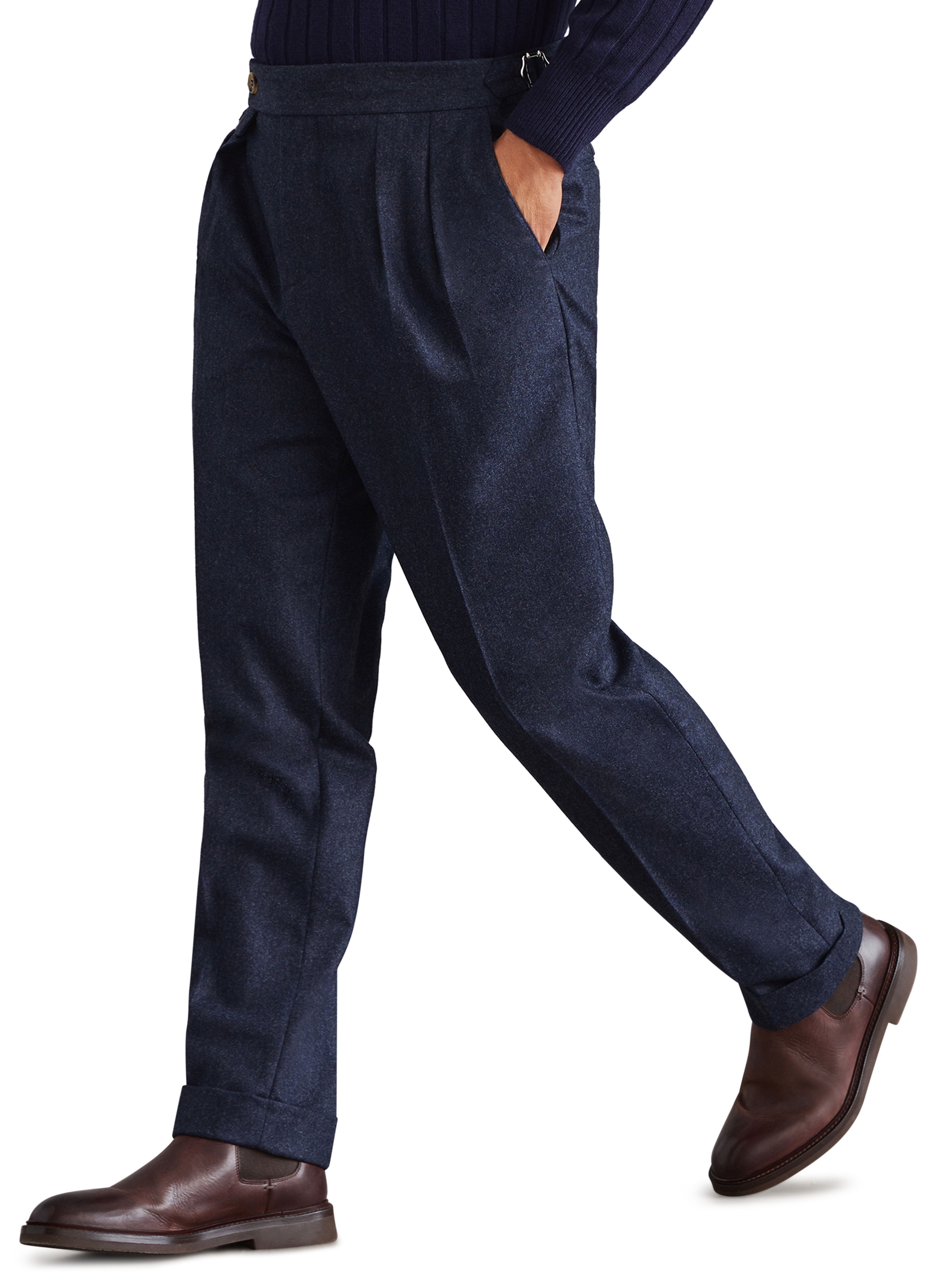 Brunello Cucinelli Flannel tailor fit trousers