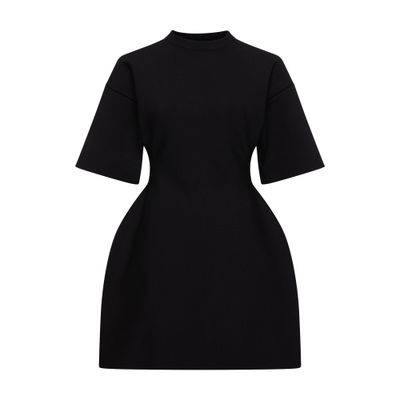 Balenciaga Hourglass Short Sleeve Round Neck Dress