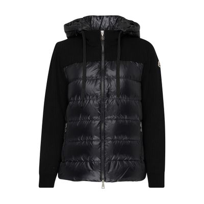 Moncler Bi-material puffer jacket