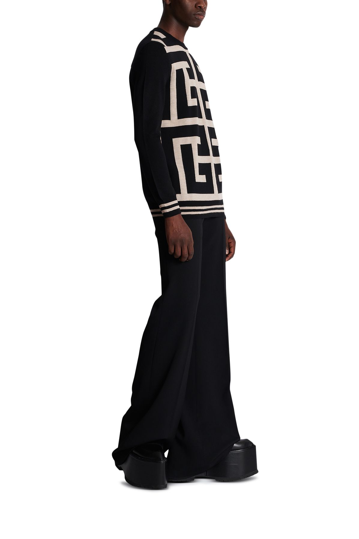 Balmain Monogrammed maxi sweater